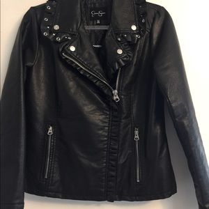 Jessica Simpson Faux Leather Moro Jacket